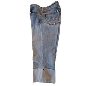 Adriano Goldschmied Women The Shorty Denim Jeans Distressed Folded Hem Size 29R